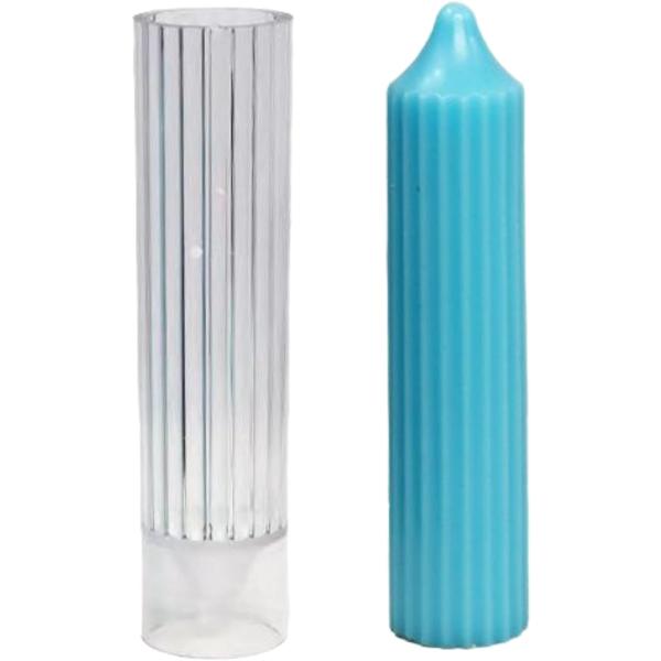 おしゃれで可愛い手作りローソクを作るために必要な必須アイテム。キャンドルのモールです。自分自身でオリジナルなキャンドルを作りたい方にオススメ。先が尖っている円柱型で、ストライプ模様がキレイなキャンドルを作ることが出来るモールドです。キャンド...