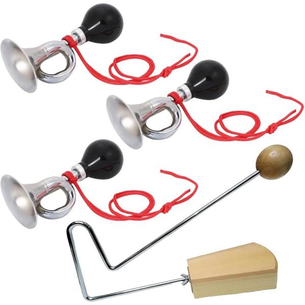 バリエーションコード : 2BRF2OO1J5パフパフラッパ、ビブラスラップは、ラバー部分を押すだけで誰でも簡単に音が出せるミニラッパとキューバのキハーダ由来のパーカッションのセット。演奏会、ライブ、スポーツ観戦、パーティー、カラオケ、宴会...