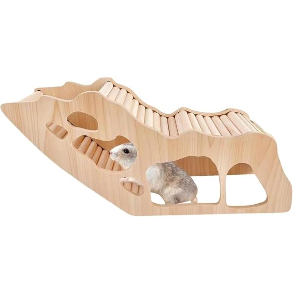 「トンネル x 隠れ家の一体型」遊び場としても、くつろぎスペースとしても使える構造です。様々な小動物の習性に合ったデザインです。「運動不足に」内部と上部は小動物が登ったり降りたりして運動しながら遊べる構造になっています。日頃の運動不足におす...