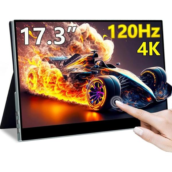 17.3インチ 4K 120Hzモバイルモニター タッチパネル スタイラス (17.3インチ4K 120Hz タッチ,  17.3)