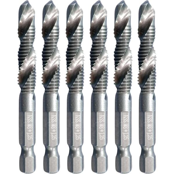 バリエーションコード : 2BUJI51R3R六角軸ドリルの6本セットです(M8)。チャック滑りが少なくインパクトドライバーなどでの使用が可能で、正確な穴あけ作業ができます。鉄・アルミ・樹脂・木材への穴あけに最適です。独自の先端形状とスパイ...