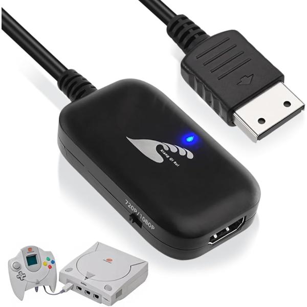 ＊ドリームキャストのHDMI接続ケーブルです。テレビにアナログ(RCA)入力が無く使えない場合でもHDMI接続で今のテレビでも使えます。＊簡単接続：差し込むだけで懐かしのゲームがHDMI接続で楽しめます。HDMI接続する事でノイズを遮断しゴ...