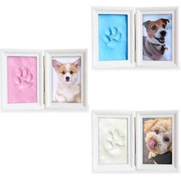 バリエーションコード : 2B433LRN50このフォトフレームは、赤ちゃんの手形やペットの肉球を記録できるメモリアルアイテムです。軽くて柔らかい粘土が付属し、簡単に型取りできます。フレームのカラーは白、青、ピンクの3色から選べ、お部屋のイ...
