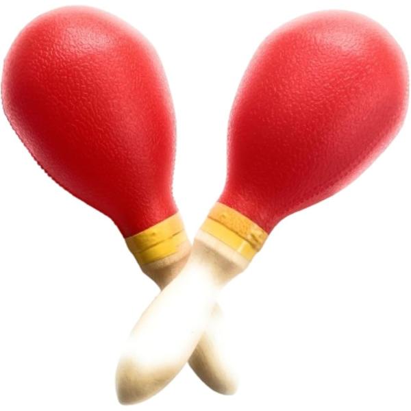 バリエーションコード : 2BU94IFJD3マラカス シェイカー 2本 組み ペア セット 「カラー」イエロー / レッド　いずれかをお選びください「木製 持ち手」木のぬくもりがある 握りやすい 持ち手「丈夫なヘッド」プラスチックのヘッド...