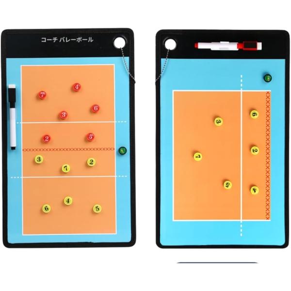 バリエーションコード : 2BUCJ2IRPO「戦術を明確に共有」サッカー、バスケット、バレーボール、フットサルの作戦ボードは水性ペンで繰り返し書き消し可能で、練習や試合中も即座に戦術を共有でき選手への理解を深めます。「強力マグネット搭載」...