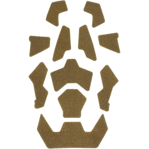 タクティカル ヘルメット ループファスナー メス シール サバゲー (カーキ)