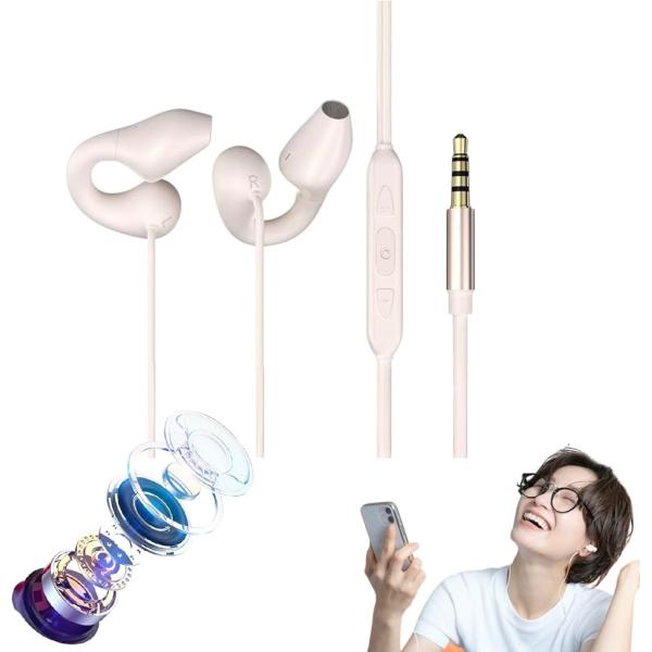 バリエーションコード : 2BUF5WCJ63「耳を塞がない有線イヤホン」このイヤホンは耳に掛ける（イヤーカフ型）タイプで、耳を塞がないため、長時間の装着でも耳が痛くなりにくいです。また、塞がないことで周囲の音が聞こえるので安心して音楽や通...