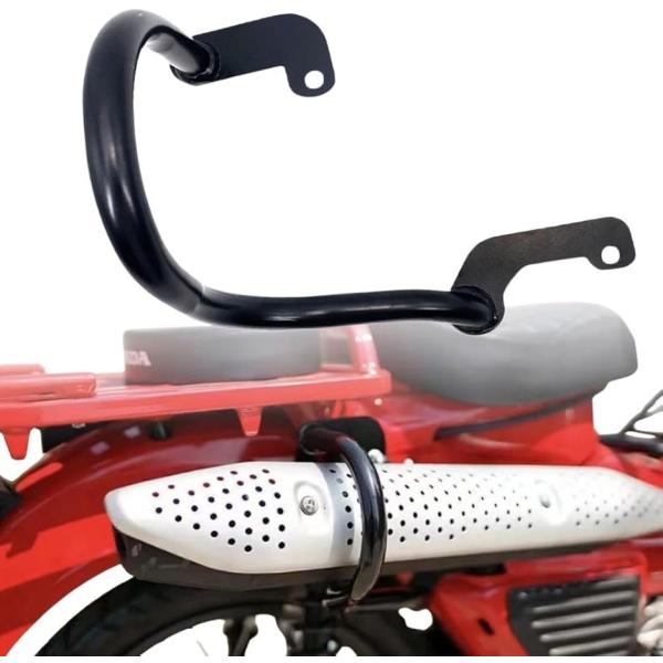 【互換品】 ラッシュガード クラッシュバー 転倒防止 CT125 ハンターカブ Hunter Cub 用 マットブラック 外装 MDM (ブラック)