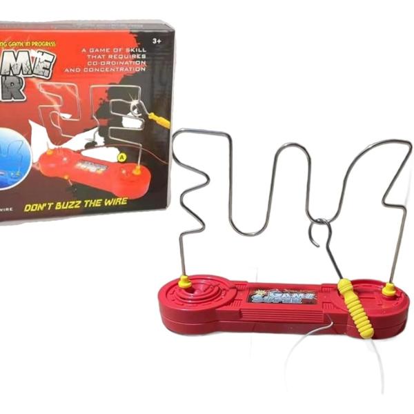 電撃ビリビリ。卓上イライラ棒でハラハラドキドキのパーティーゲーム。強力な電流が流れるポータブルビリビリゲームで、集中力を試す電動迷路ゲームです。電気ビリビリが刺激的な、卓上イライラ棒ゲーム。ミリオンチャレンジの名にふさわしい難易度で、クリア...