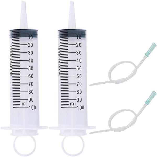 バリエーションコード : 2BUIKNYX5W「100mlシリンジ x 2本セット」使いやすい100mlの大容量シリンジ2本セットです。約100cmの接続チューブも2本付属しています。半透明のプラスチック製で、目盛りが見やすく、使い勝手が良...