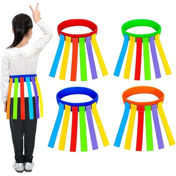 バリエーションコード : 2BUIC5K6VDサイズ：子供用：ゴムベルト長さ約70cm、テープの長さ：約30cm　大人用：ゴムベルト長さ約90cm、テープの長さ：約30cm2本セット（赤＋青）、4本セット（赤＋青＋緑＋橙）、色テープ6本カラ...