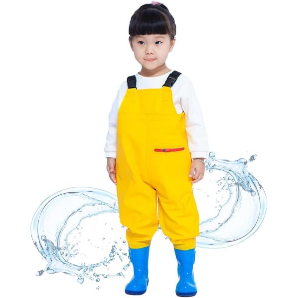 バリエーションコード : 2BUIO1RUI2「特徴」軽量PVC一体成型でウェーダー全体で水をシャットアウト「調節ショルダーベルト」子供の体に合わせて胴長がズレにくい「素材」 PVC70％/ナイロン30％の素材で、胴長だから腰までしっかり防...