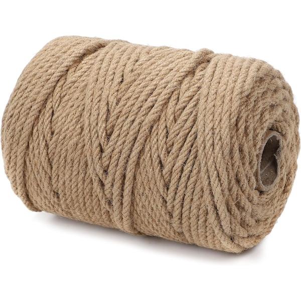 天然素材を使った高品質ジュートロープ（黄麻）は、環境にやさしく安心して使えるロープです。特にペットと暮らす方におすすめで、猫が触れても安全な素材なので、キャットタワーや爪とぎポールの補修にも最適です。6mmの程よい太さで、丈夫さとしなやかさ...