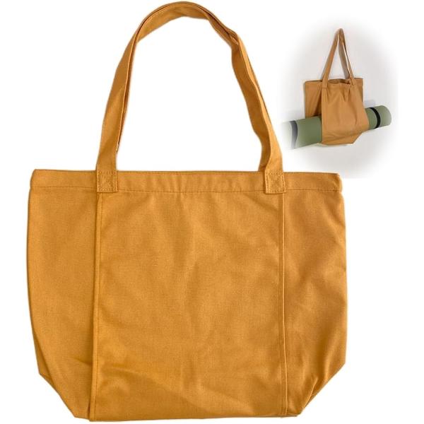 バリエーションコード : 2BUIQ3WRWP＊ヨガマットを便利に持ち運びができるスライドポケット付き バッグと別に持ち運ぶのが面倒臭い時にうれしい「バッグにヨガマットがつけられる。」 トート、ショルダーバッグになります。＊大きいスライドポ...