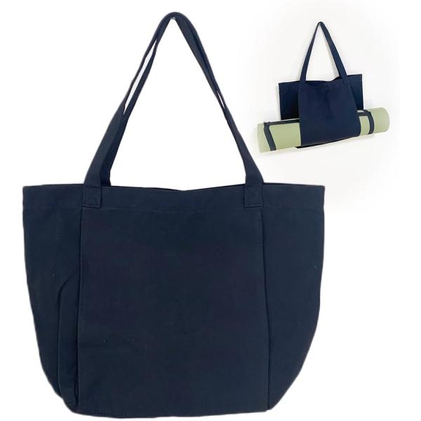 バリエーションコード : 2BUIQ3WRWP＊ヨガマットを便利に持ち運びができるスライドポケット付き バッグと別に持ち運ぶのが面倒臭い時にうれしい「バッグにヨガマットがつけられる。」 トート、ショルダーバッグになります。＊大きいスライドポ...