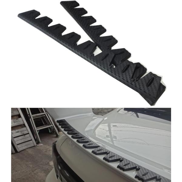 バリエーションコード : 2BUT51QN4X＊シェブロン形状の実効空力デバイスは、航空機や車両の空力特性を改善するために使用される技術です。主に車両の後部に取り付けられ、空気の流れを管理するための重要な空力デバイスです。空気の流れの乱れを...