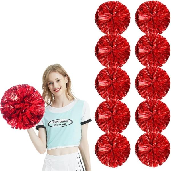 バリエーションコード : 2B9VT4D410「イベントを盛り上げる」運動会や学園祭にぴったりの大容量10個セット。仲間とお揃いで使えば、応援やパフォーマンスがさらに華やかに。「フィンガーリング付き」便利なフィンガーリング付きで、ポンポンを...