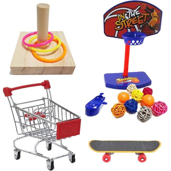 「多様な遊び」4点セットには、異なる形状と機能を持つおもちゃが含まれており、インコやオウムが飽きることなく楽しめます。これにより、日々の生活に新しい刺激を提供し、ペットの幸福度を向上させます。「安全素材」すべてのおもちゃは、ペットの健康を考...