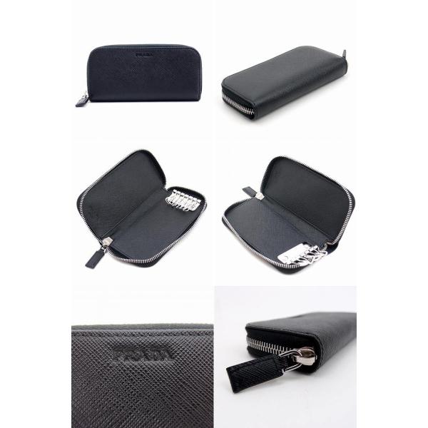 プラダ キーケース Prada メンズ ラウンドファスナー Nero 黒 サフィアーノレザー 2pg604 Pn9 F0002 Ciganabeleza Com Br