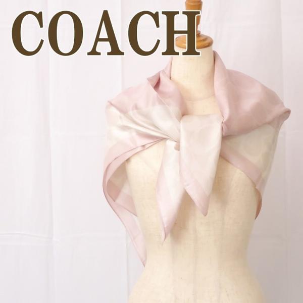 【新品未使用】アメリカで正規店にて購入　コーチ COACH シルクスカーフ コーチ COACH スカーフ レディース スカーフ シルク スカーフ