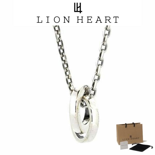 LION HEART（ライオンハート） ネックレス メンズ ロゴ ダブルリング