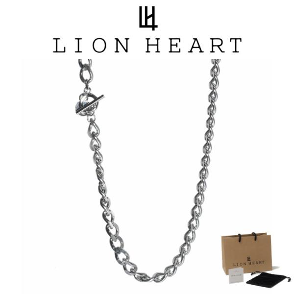 ライオンハート ネックレスチェーン メンズ  WEB限定ワイド チェーン ネックレス 7mm幅 カット キヘイ 喜平 サージカルステンレス LH-03NC0165 LION HEART クリ