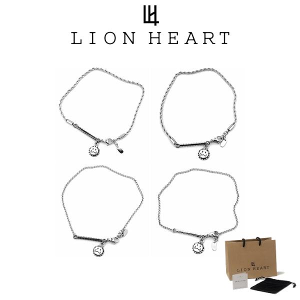 ライオンハート アンクレット メンズ レオ アンクレット ロープチェーン 甲丸 チェーン サージカルステンレス LH-1AN040 LION HEART ステンレス アレルギーフリ