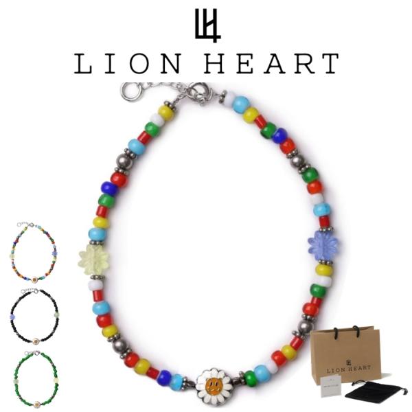 ライオンハート アンクレット メンズ LH T.H.R フラワーLEOアンクレット ガラスビーズ 316L 真鍮 LH-1AN046 LION HEART クリスマス 誕生日 プレゼント ギフト 彼