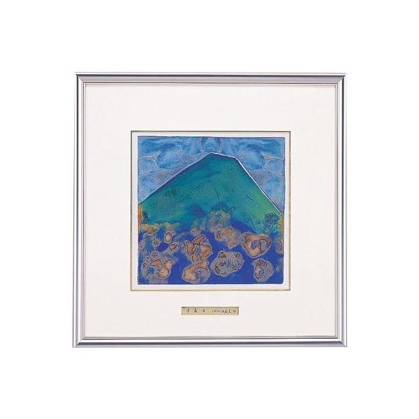 Ab エムケートップ 壁紙 住宅設備 開運風水 五彩の富士山 彫金パネル 池田満寿夫作 青富士 大 140 04 内装 高岡銅器 Furniture