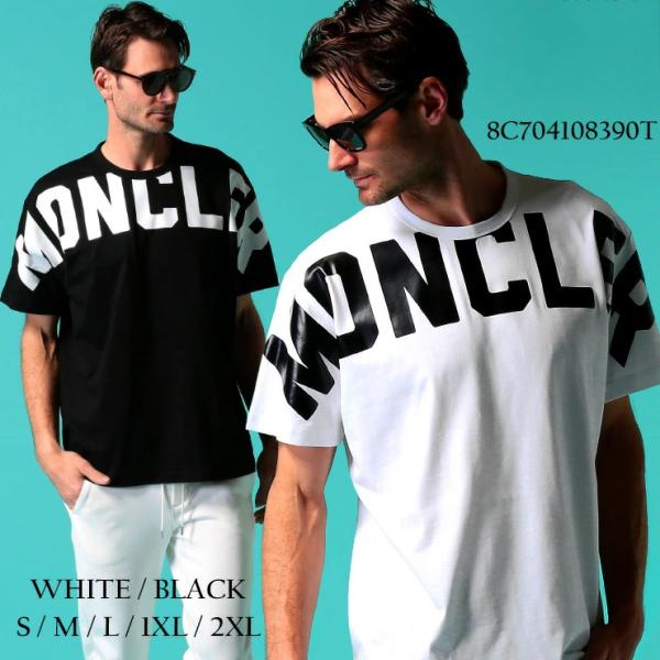 モンクレール メンズ Tシャツ 半袖 Moncler ロゴ ショルダー プリント クルーネック ブランド トップス プリントt ロゴt Mc8ct Epsi Rating Com