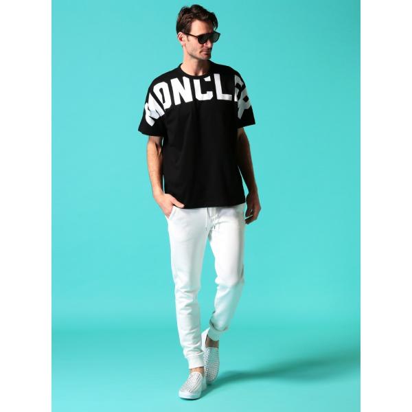 モンクレール メンズ Tシャツ 半袖 Moncler ロゴ ショルダー プリント クルーネック ブランド トップス プリントt ロゴt Mc8ct Epsi Rating Com