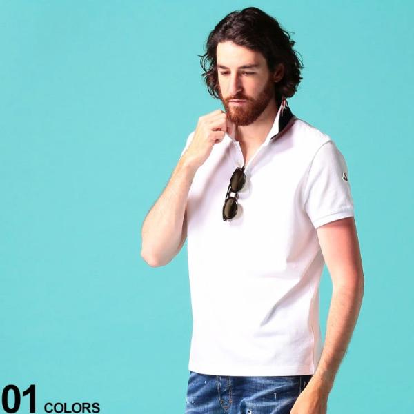 モンクレール メンズ ポロシャツ Moncler 襟裏 ロゴ 半袖 鹿の子 ブランド トップス ポロ コットン 白 Mc8a Buyee Servicio De Proxy Japones Buyee Compra En Japon