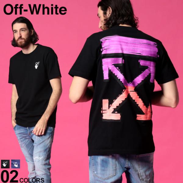 オフホワイト メンズ Tシャツ OFF-WHITE ロゴ バックプリント クルー オフホワイト メンズ Tシャツ OFF-WHITE ロゴ バックプリント クルー