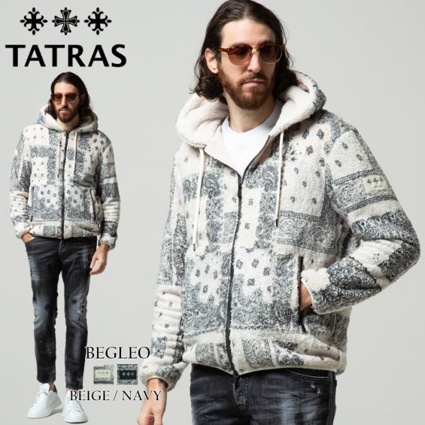 タトラス パーカー TATRAS ペイズリー柄 裏メッシュ フルジップ タトラス パーカー TATRAS ペイズリー柄 裏メッシュ フルジップ
