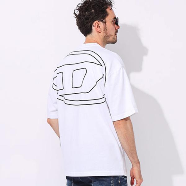 DIESEL オーバルロゴ　クルーネック　半袖tシャツ　sizeM DIESEL (ディーゼル) ビッグオーバル刺繍 クルーネック 半袖 T