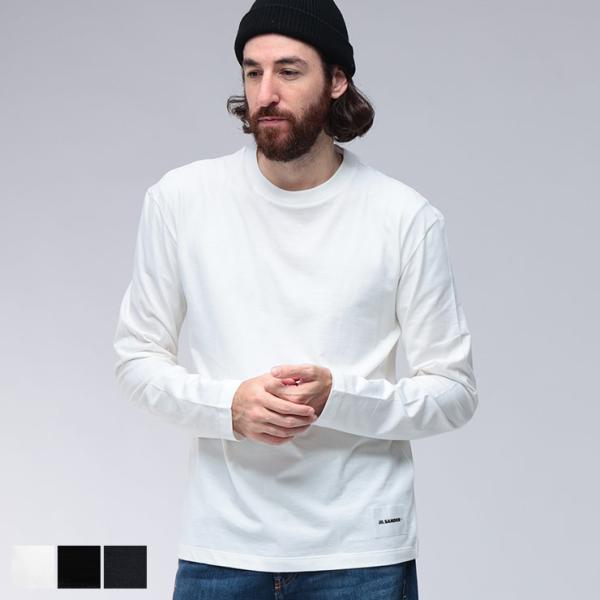 JIL SANDER（ジルサンダー） メンズ ワンポイント クルーネック 長袖 T