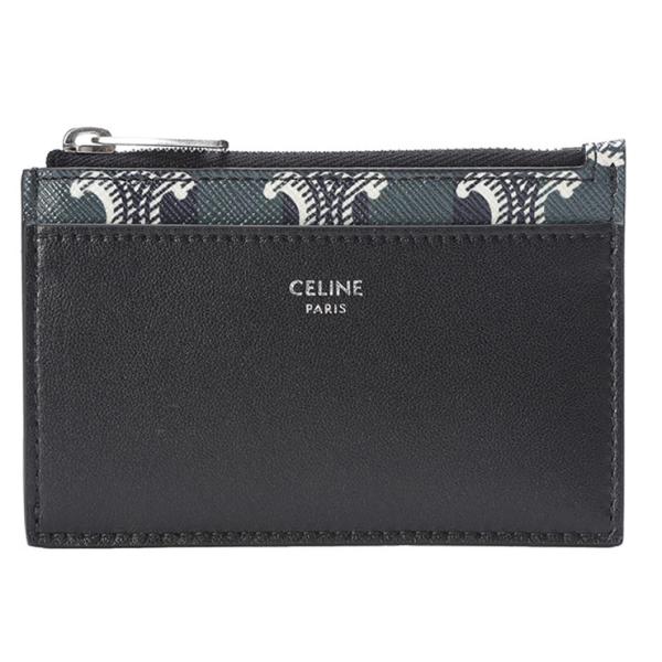 【CELINE】カードホルダー付きパース/トリオンフキャンバス＆ラムスキン CELINE】トリオンフキャンバス&カーフスキン カードホルダー (CELINE