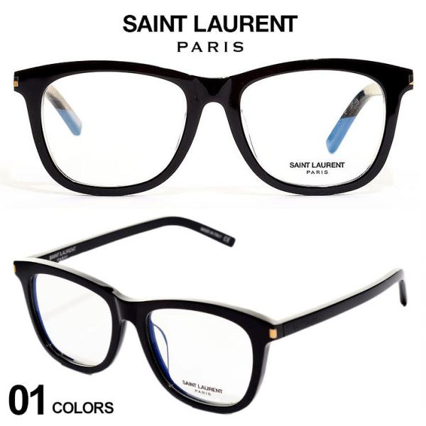 サンローラン メガネフレーム SAINT LAURENT ロゴ ウェリントン セルフレーム アイウェア ブランド メンズ 眼鏡 伊達メガネ 黒縁 SLOP168F001 サンローラン メガネフレーム SAINT LAURENT ロゴ ウェリントン セルフレーム アイウェア ブランド メンズ 眼鏡 伊達メガネ 黒縁 SLOP168F001