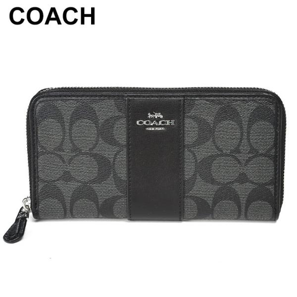 COACH（コーチ） 長財布 レディース ロゴ ラウンドジップ CO54630SVDK6