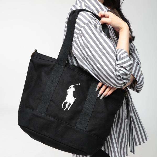 ポロラルフローレン レディース トートバッグ POLO RALPH LAUREN BIGポニー 2WAY ショルダーバッグ RLL9AR023 ブランド 鞄 バッグ