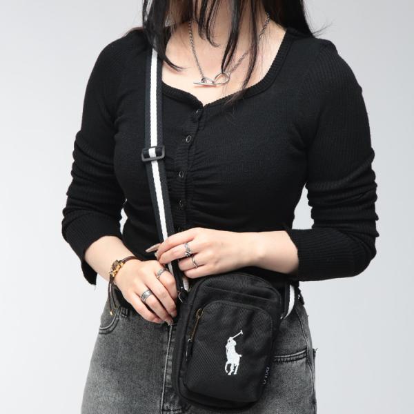 ポロラルフローレン レディース バッグ POLO RALPH LAUREN ショルダーバッグ ビッグポニー コンパクト ポーチ RLL9AR011 ブランド 鞄 カジュアル ショルダー