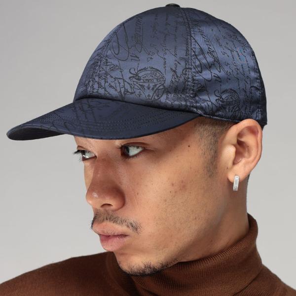 Berluti（ベルルッティ） キャップ メンズ 総柄 スクリット ナイロン