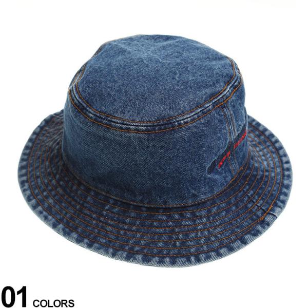 Hℹ︎☺︎ 　　 DIESEL デニム バケットハット 新品タグ付き DIESEL ディーゼル ハット バケハ 刺繍 デニム バケットハット