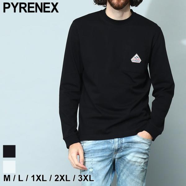 関税込 PYRENEX ロゴTシャツ メンズ ボーダー クルーネック coca tシャツ Tシャツ メンズ ハリ感ボーダークルーネックT