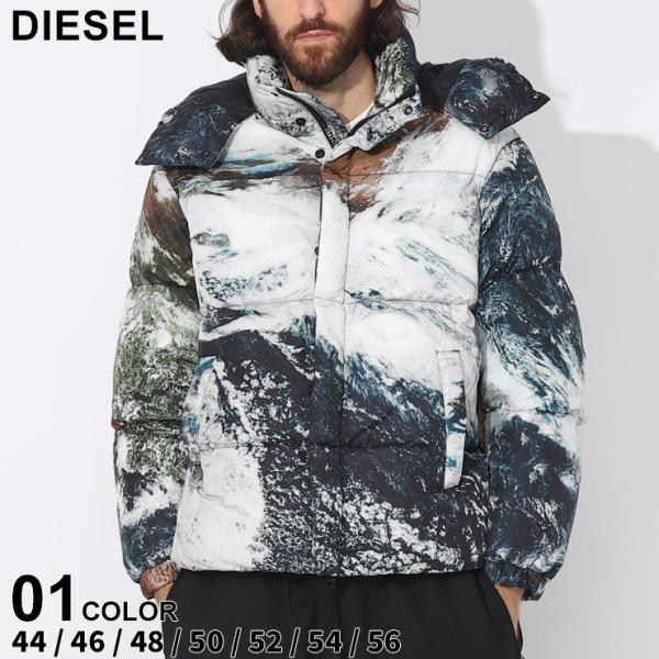 DESEL アウター DIESEL ディーゼル アウター メンズ ジャケット 総柄 フルジップ