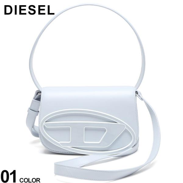 DIESEL (ディーゼル) カーフレザー ロゴ 2WAY ハンドバッグ 1DR