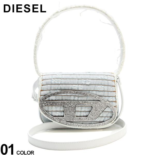 DIESEL（ディーゼル） 2WAY ダメージ加工 デニム生地 ロゴストーン