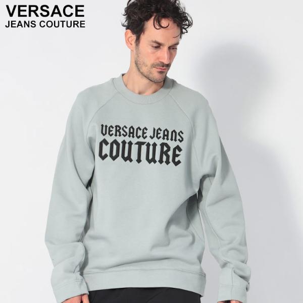 Versace Jeans Couture ダークグレー ニットセーター VERSACE JEANS COUTURE ヴェルサーチェ ジーンズ クチュール 裏