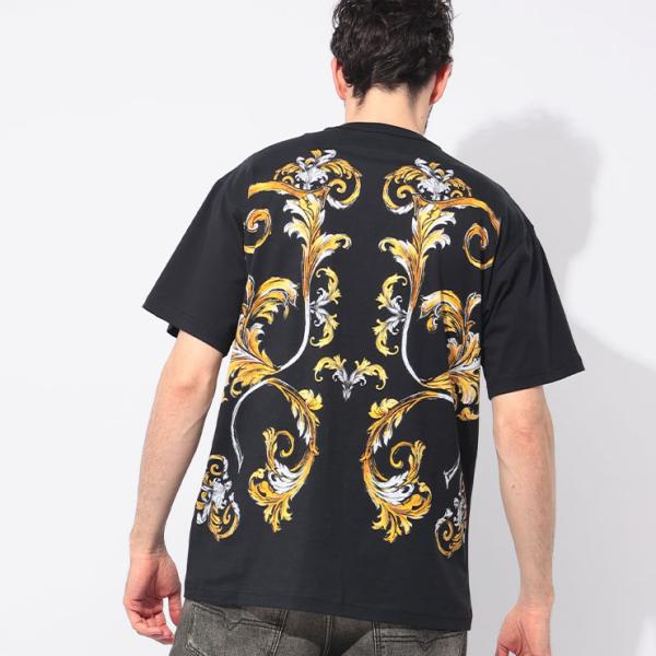 VERSACE JEANS COUTURE ヴェルサーチ ジーンズ クチュール 長袖シャツ BIGZA6S9-0761 9 ブラック イエロー サイズXS 美品 中古 4b007861 Versace Jeans Couture / ヴェルサーチ ジーンズ クチュール チェーン