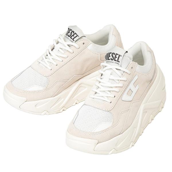 DIESEL（ディーゼル） スニーカー レディース レザー×メッシュ ロゴ s